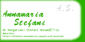 annamaria stefani business card